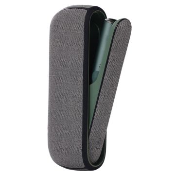 IQOS ILUMA simple pattern leather cover - Grey