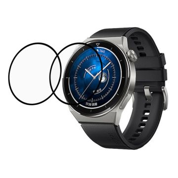 2Pcs Huawei Watch GT 3 Pro 43mm arc edge tempered glass screen protector