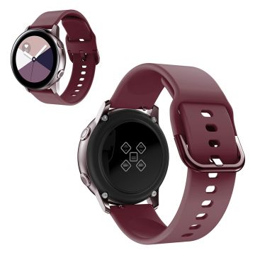 20mm Universal silicone watch band - Wine Red