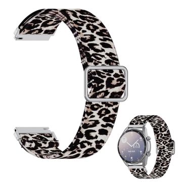 22mm Universal pattern printing nylon watch band - Leopard Print