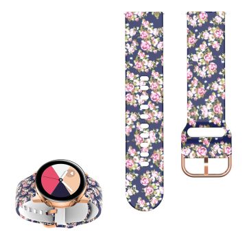 22mm Universal cool pattern silicone watch strap - Pretty Roses