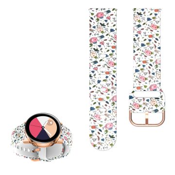 22mm Universal cool pattern silicone watch strap - Birds