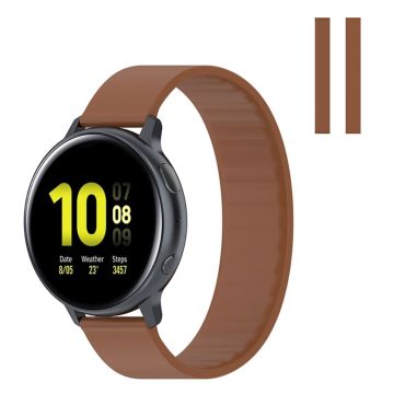 20mm Universal elastic silicone watch strap - Brown / Size: 170mm