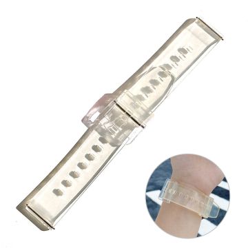 20mm Universal lovely transparent style watch strap - Yellow