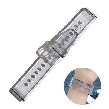 20mm Universal lovely transparent style watch strap - Grey