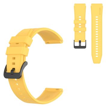 22mm Universal silicone watch strap - Yellow