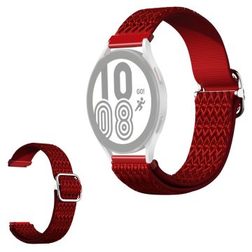 20mm Universal rhombus nylon watch strap - Red