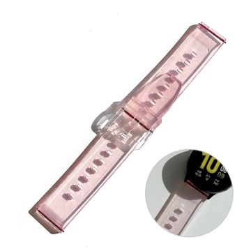 22mm Universal lovely transparent style watch strap - Pink