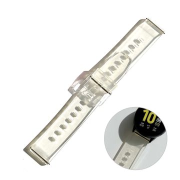 22mm Universal lovely transparent style watch strap - Yellow