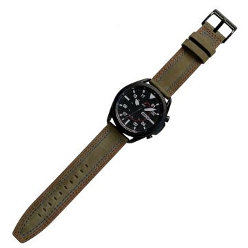 20mm Universal genuine leather watch strap - Green