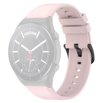 22mm Universal simple silicone watch strap - Light Pink