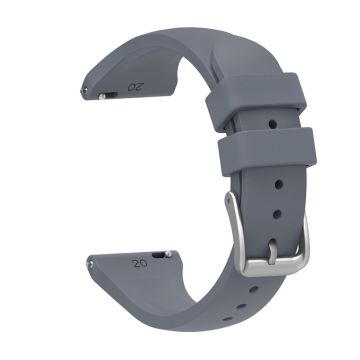 20mm Universal silicone watch strap - Dark Grey