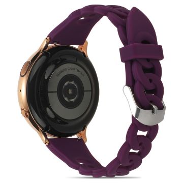 20mm Universal cool circle design silicone watch strap - Purple