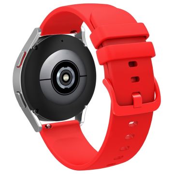 20mm Universal simple silicone watch strap - Red