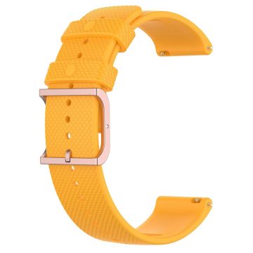 20mm Universal dots design silicone watch strap - Yellow