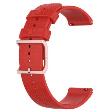 20mm Universal dots design silicone watch strap - Red