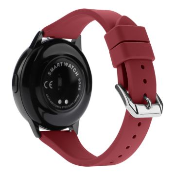 20mm Universal silicone watch strap - Wine Red