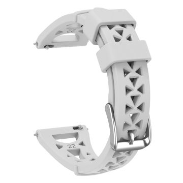 20mm Universal tower design silicone watch strap - Grey