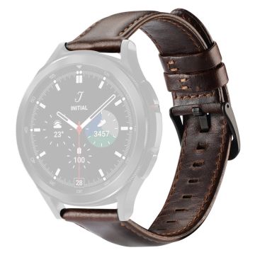 22mm DUX DUCIS Universal leather watch strap - Coffee