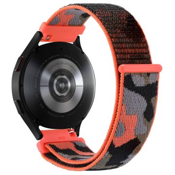 22mm Universal camouflage style nylonw watch strap - Orange