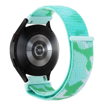 22mm Universal camouflage style nylon watch strap - Light Green