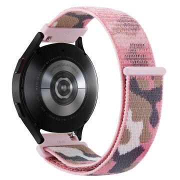 22mm Universal camouflage style nylonw watch strap - Pink