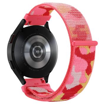 22mm Universal camouflage style nylonw watch strap - Red