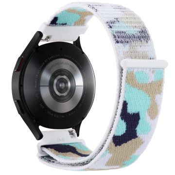 22mm Universal camouflage style nylonw watch strap - Cyan