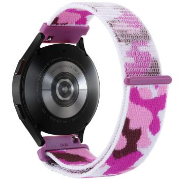 22mm Universal camouflage style nylonw watch strap - Purple