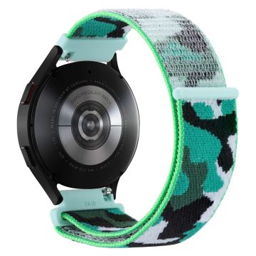 22mm Universal camouflage style nylonw watch strap - Dark Green