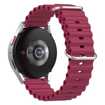 20mm Universal silicone watch strap - Wine Red