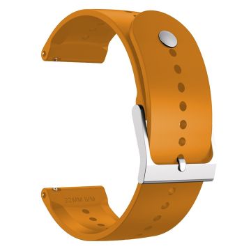 22mm Universal silicone watch strap - Yellow