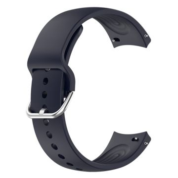 22mm Universal silicone watch strap with metal buckle - Midnight Blue