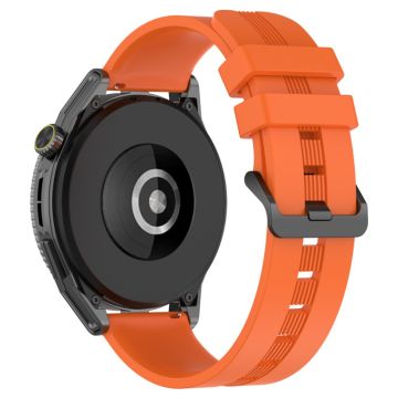 20mm Universal textured silicone watch strap - Orange