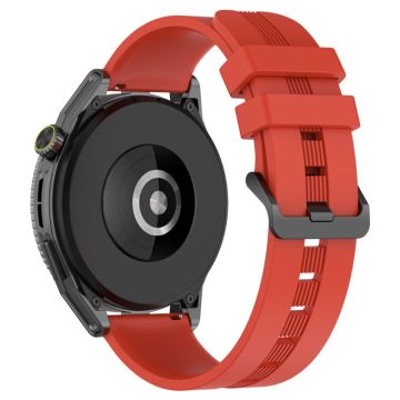 20mm Universal textured silicone watch strap - Red