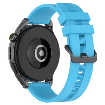 20mm Universal textured silicone watch strap - Sky Blue