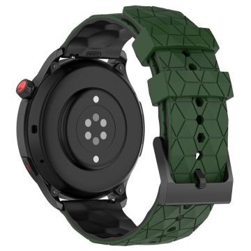 20mm Universal dual color football pattern style strap - Army Green / Black