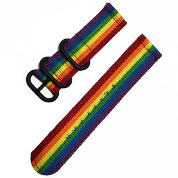 22mm Universal nylon strap - Rainbow