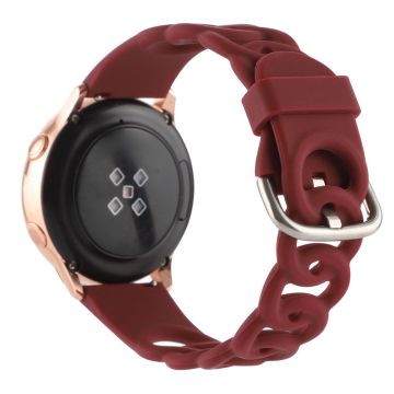 20mm Universal donut hollow strap - Wine Red