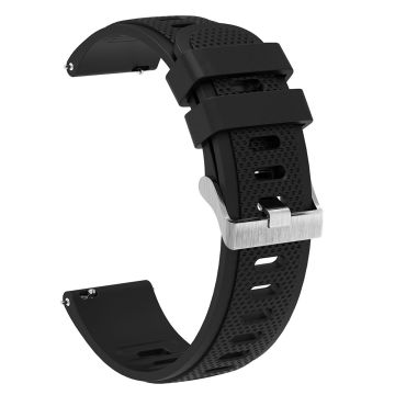 22mm Universal silicone strap - Black