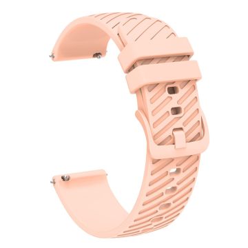 20mm Universal texture pattern silicone strap - Pink