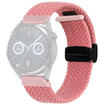 22mm Universal nylon braid style strap - Pink