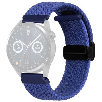 22mm Universal nylon braid style strap - Blue