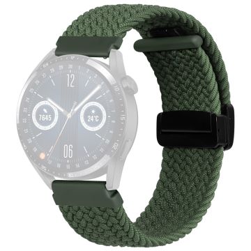 22mm Universal nylon braid style strap - Green