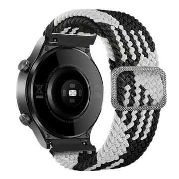 20mm Universal nylon strap - Black / White