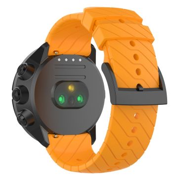 22mm Universal twill texture silicone strap - Orange