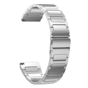 22mm Universal titanium alloy strap with flat buckle - Silver