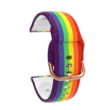 Universal fashionable design silicone watch strap - Rainbow