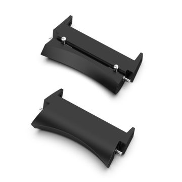 1 Pair metal adapter for Samsung Galaxy Watch - Black