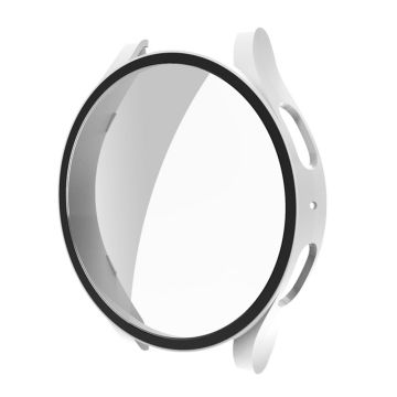 HAT PRINCE Samsung Galaxy Watch 5 (44mm) cover with tempered glass screen protector - White